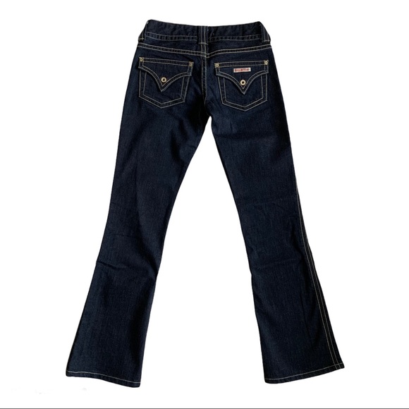 Hudson 26 Bootcut Denim Dark Jeans Flap Pockets - Picture 6 of 10